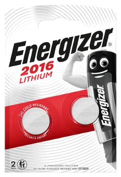 2 x Mini Energizer lithium battery CR2016