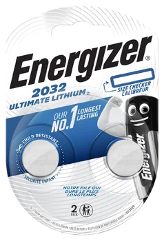 2 x Lithium battery mini Energizer Ultimate Lithium CR2032