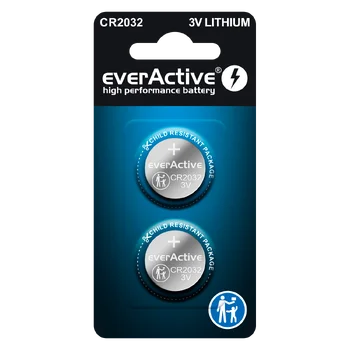 2 x everActive CR2032 mini lithium battery