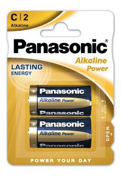 2 x Panasonic Alkaline Power LR14/C (blister)