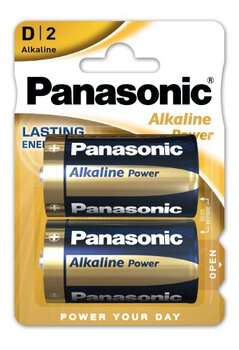 2 x Panasonic Alkaline Power LR20/D (blister)