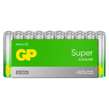 20 x bateria alkaliczna GP Super Alkaline G-TECH LR03 / AAA