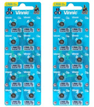 20 x Vinnic G4 / AG4 / LR66 / L626 mini alkaline battery