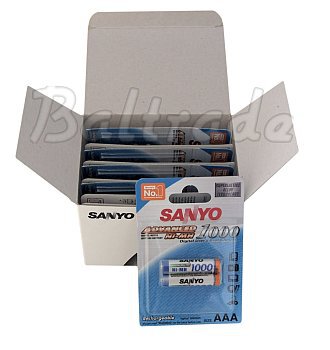 20 x Sanyo R03 AAA Ni-MH 1000mAh - pakowane 2 szt. / blister