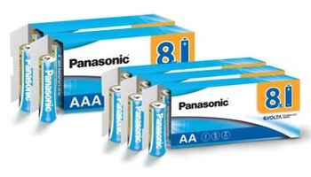 24x AA / LR6 + 16x AAA / LR03 Panasonic EVOLTA TECH INSIDE 