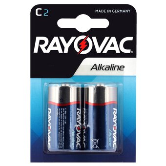 2 x Rayovac Alkaline LR14/C