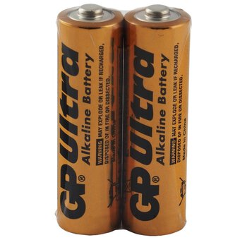 2 x GP Ultra Alkaline Industrial LR6/AA alkaline battery (tray)