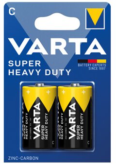 2 x Varta Superlife R14/C battery (blister)