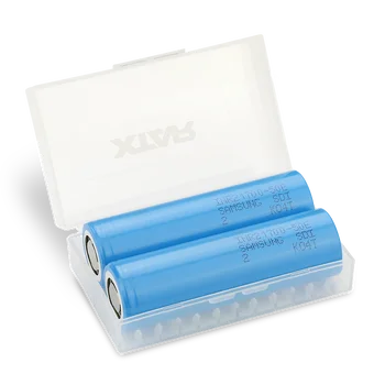 2x rechargeable battery 21700 Li-ion Samsung INR21700-50E 5000mAh - BOX / container