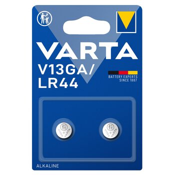 2x mini alkaline battery VARTA LR44, A76, AG13, V13GA, L1154
