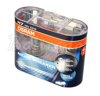 2x Osram H7 NightBreaker PLUS + 90% światła (duo pack)