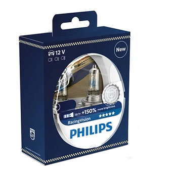 2x Philips h4 Racing Vision + 150%