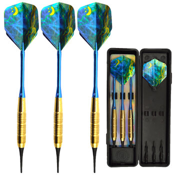 3 x zapasowe rzutki metalowe do gry w dart Typhoon firmy BEST SPORTING 862135