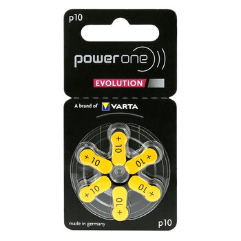 30 x Power One Evolution Varta 10 hearing aid batteries