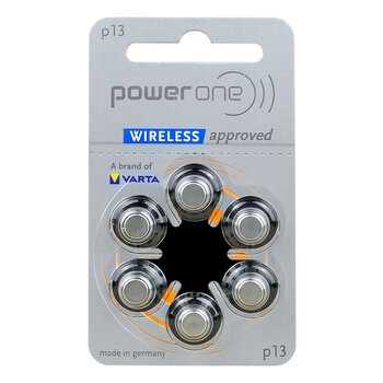 30 x Power One SAB Varta 13 hearing aid batteries