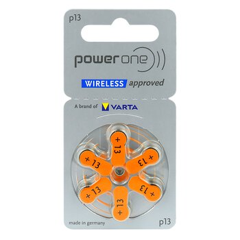 30 x Power One Varta 13 hearing aid batteries