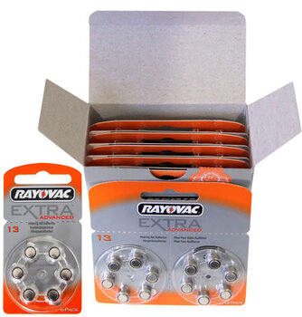 30 x baterie do aparatów słuchowych Rayovac Extra Advanced 13