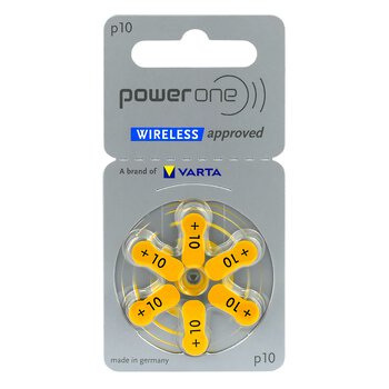 300 x Power One Varta 10 hearing aid batteries