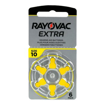 300 x Rayovac Extra 10 hearing aid batteries