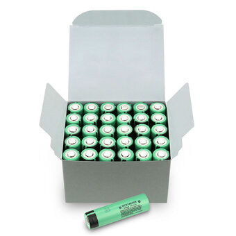 30x Rechargeable Battery 18650 Li-ion 3100 mAh Panasonic NCR-18650AC Lithium-ion cell - multipack