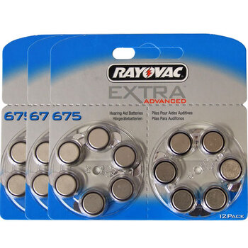 36 x Rayovac Extra Advanced 675