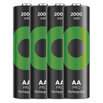 4 x rechargeable AA / R6 GP ReCyko Pro Ni-MH 2000 mAh rechargeable batteries