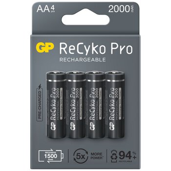 4 x rechargeable batteries AA / R6 GP ReCyko Pro Ni-MH 2000mAh