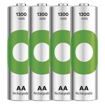 4 x rechargeable AA / R6 Ni-MH GP ReCyko 1300 mAh rechargeable batteries