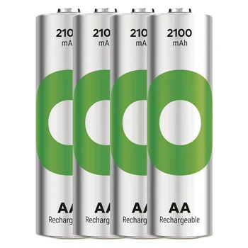 4 x rechargeable AA / R6 Ni-MH GP ReCyko 2100mAh rechargeable batteries