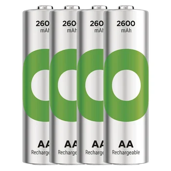 4 x rechargeable batteries AA / R6 Ni-MH GP ReCyko 2600mAh