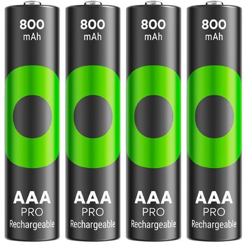 4 x rechargeable batteries AAA / R03 Ni-MH GP ReCyko Pro 800mAh