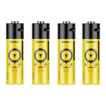 4 x Baseus PCWH000311 R6 / AA / 14500 1.5V Li-ion 1920mAh micro USB rechargeable batteries with protection
