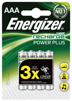 4 x akumulatorki Energizer R03/AAA Ni-MH 850mAh Power Plus