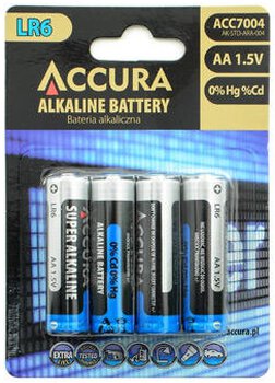 4 x bateria alkaliczna Accura LR6/AA