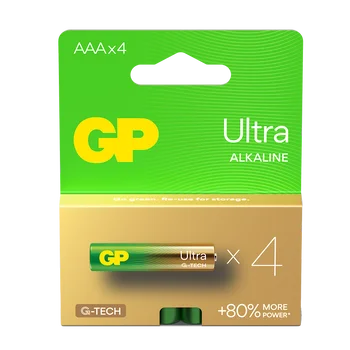 4 x GP Ultra Alkaline G-TECH LR03 / AAA alkaline battery