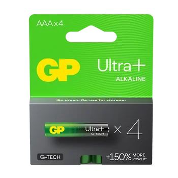 4 x GP Ultra Plus Alkaline G-TECH LR03 / AAA Alkaline Battery