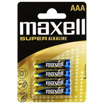 4 x Maxell Super Alkaline LR03 / AAA Alkaline Battery