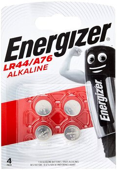 4 x mini Energizer G13 / LR44 / A76 alkaline battery