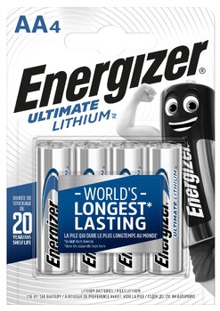 4 x bateria foto litowa Energizer L91 Ultimate Lithium R6 AA