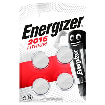 4 x Energizer CR2016 mini lithium battery