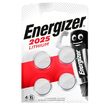 4 x Energizer CR2025 mini lithium battery