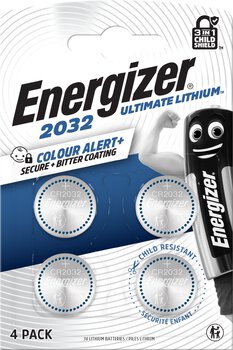 4 x Lithium battery mini Energizer Ultimate Lithium CR2032