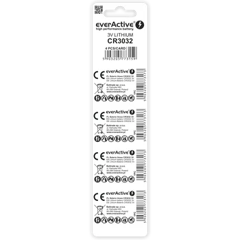4 x everActive CR3032 mini lithium battery