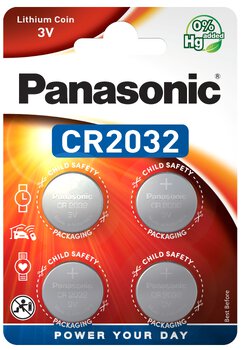 4 x Panasonic CR2032 Mini Lithium battery