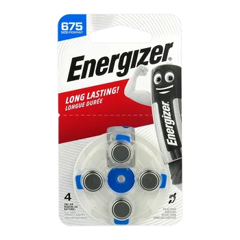 4 x baterie do aparatów słuchowych Energizer 675