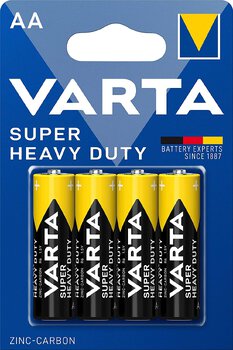 4 x Varta R6 AA Superlife / Super Heavy Duty Zinc Carbon (blister)