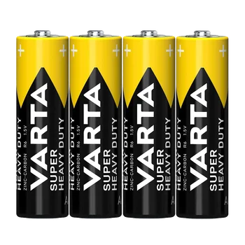 4 x Zinc-Carbon Varta R6 AA Superlife / Super Heavy Duty (foil)