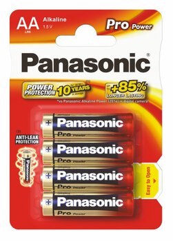 4 x Panasonic Alkaline PRO Power LR6/AA (blister)