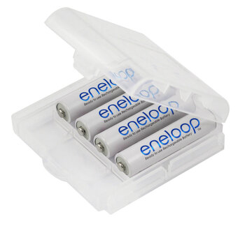 4 x Panasonic Eneloop R03/AAA 800mAh BK-4MCCE (solidny pojemnik)
