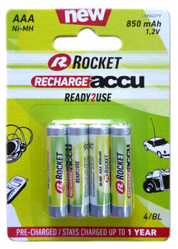 4 x ROCKET Ready2Use R03/AAA 850mAh